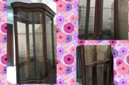 بوفه چوبی و شیشه ای