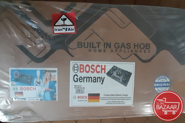 اجاق گاز بوش Bosch و ماکرویو و سرویس قابلمه