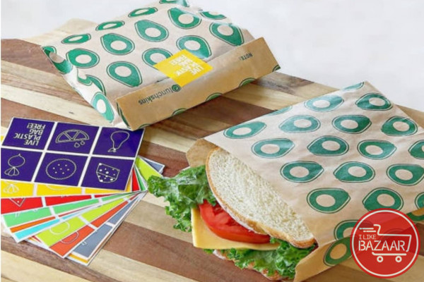 پاکت مخصوص ساندویچ - پاکت ساندویچ متالایز - زیبا پلاست - کاور مخصوص ساندویچ