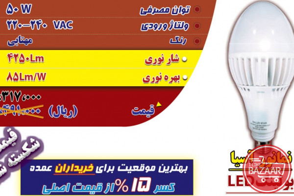 فروش بولینگ LED (50 وات) 