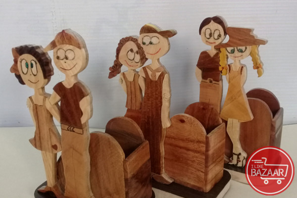 جامدادی چوبی دستساز فانتزی